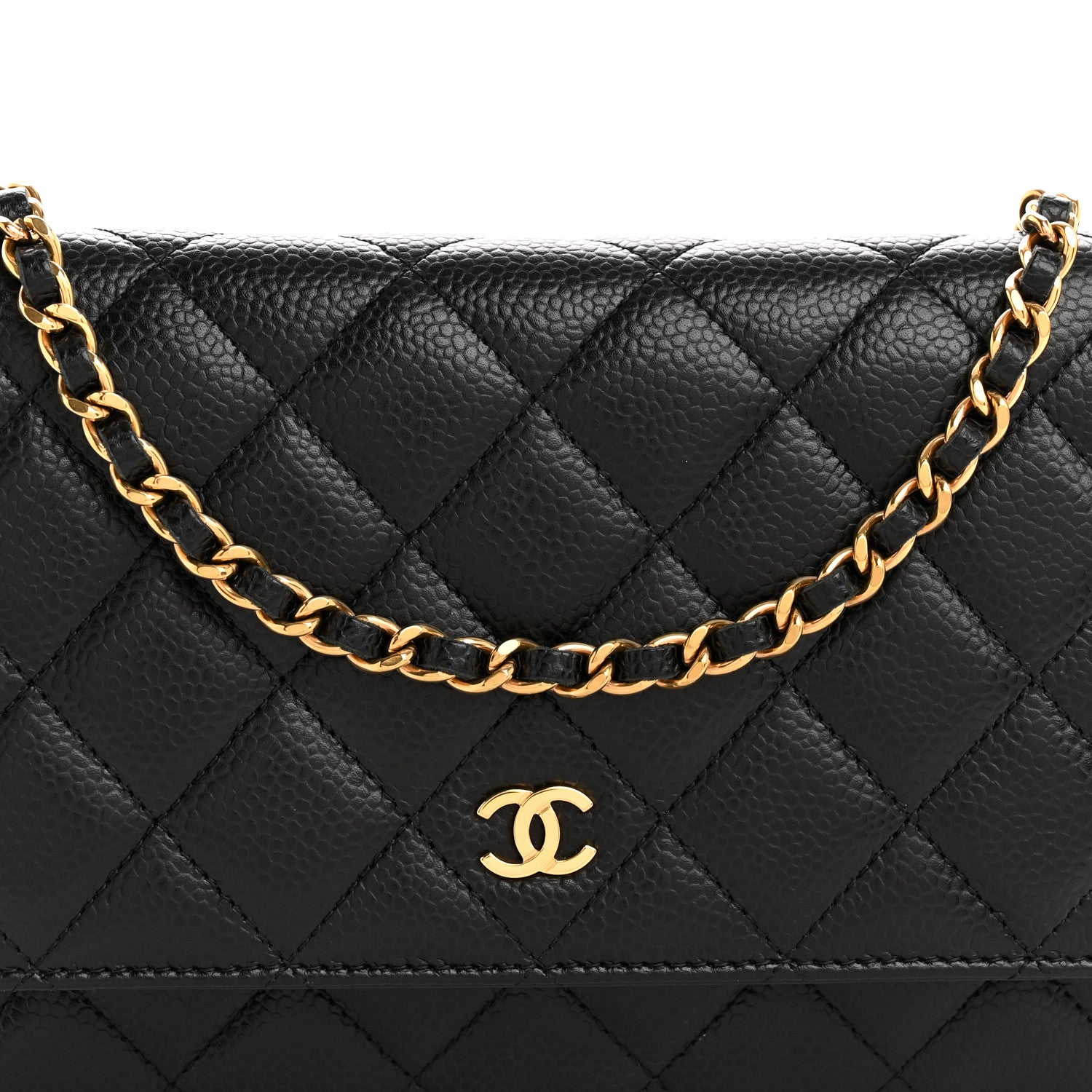 Chanel Caviar Quilted Wallet On Chain WOC Black 9 of 11