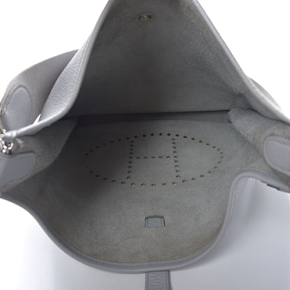 Hermes Taurillon Clemence Evelyne GM Bleu Arctic 5 of 23