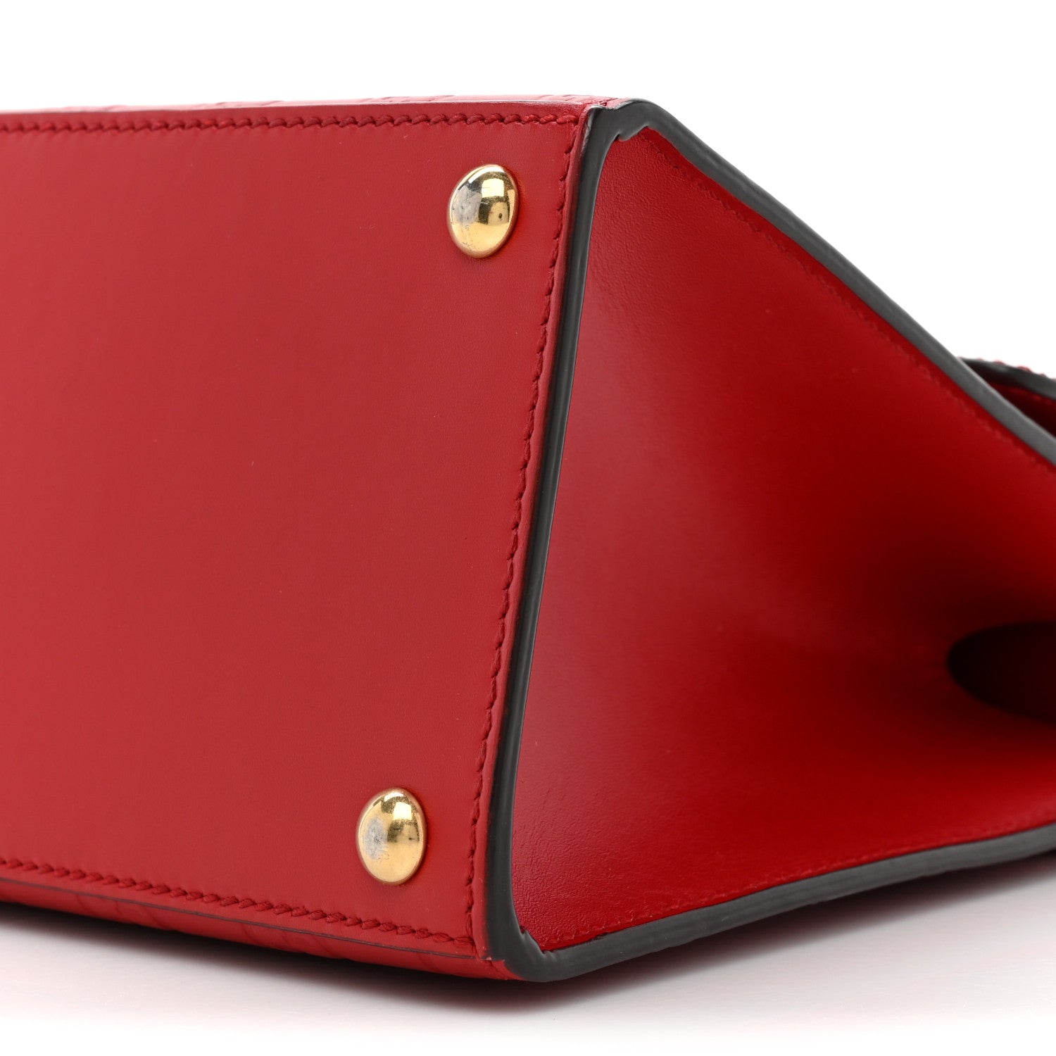 Gucci Guccissima Signature Small Padlock Top Handle Bag Hibiscus Red 7 of 11