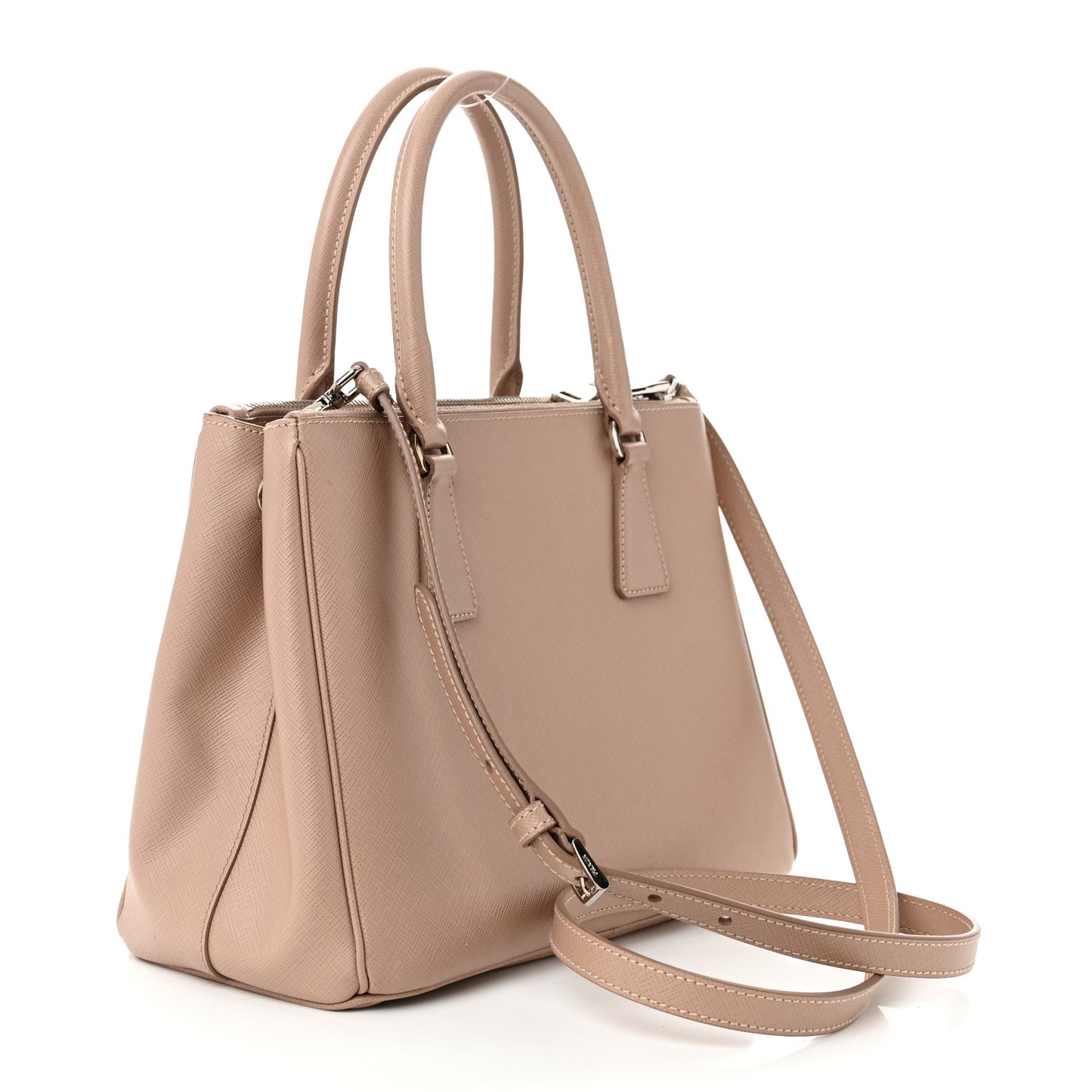 Saffiano Lux Galleria Front Pocket Tote Cammeo