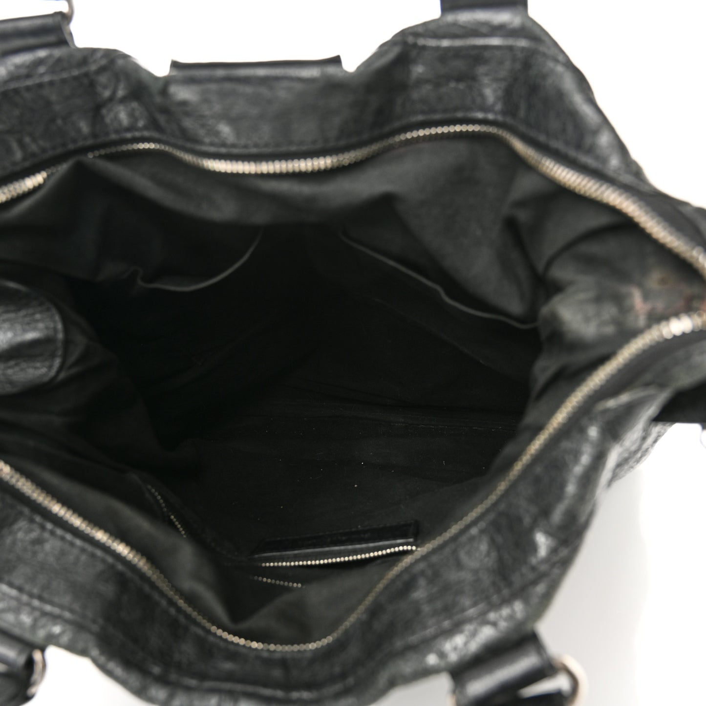 Agneau Classic Hardware Square Tote Black