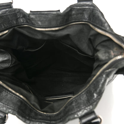 Balenciaga Agneau Classic Hardware Square Tote Black 5 of 10