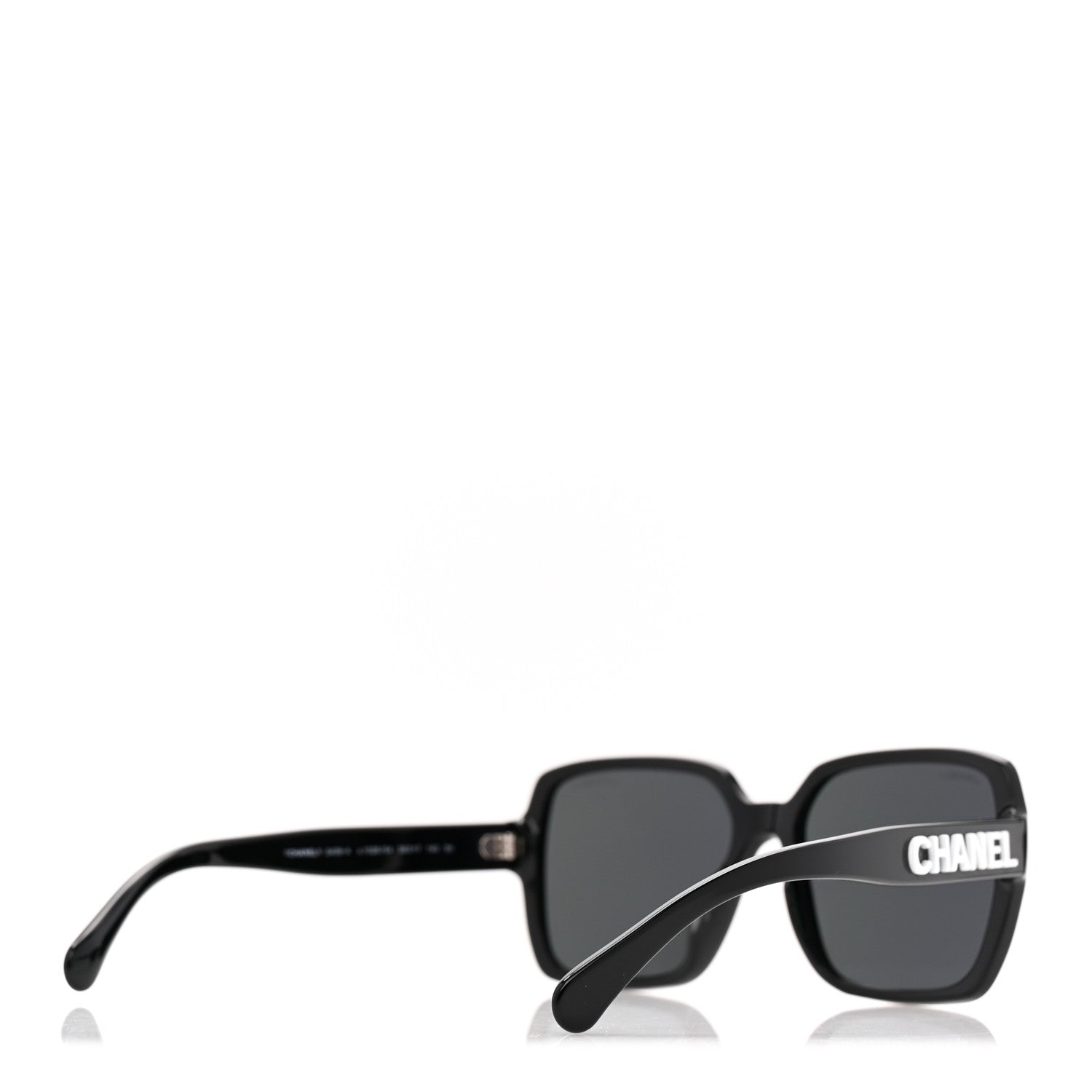 Chanel Acetate Square Sunglasses 5408-A Black 3 of 9