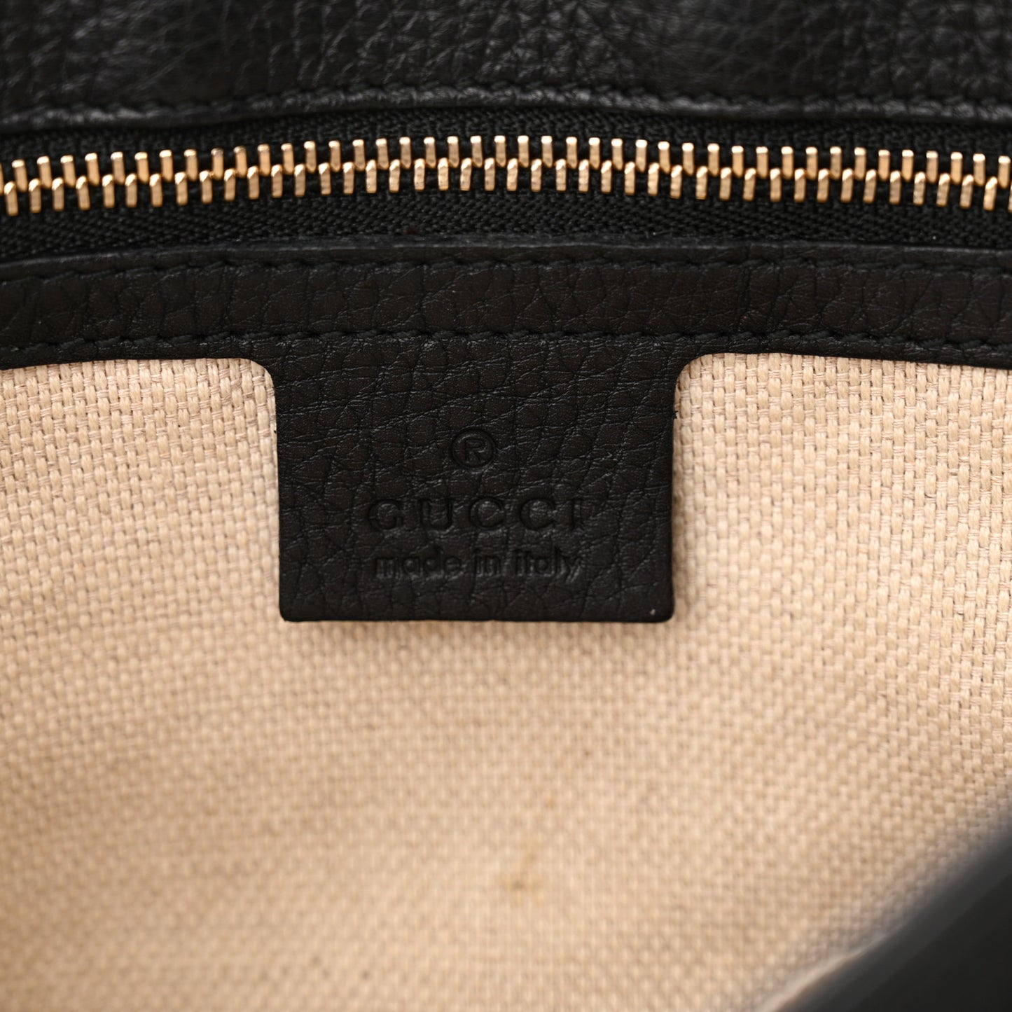 Pebbled Calfskin Medium Soho Flap Crossbody Black