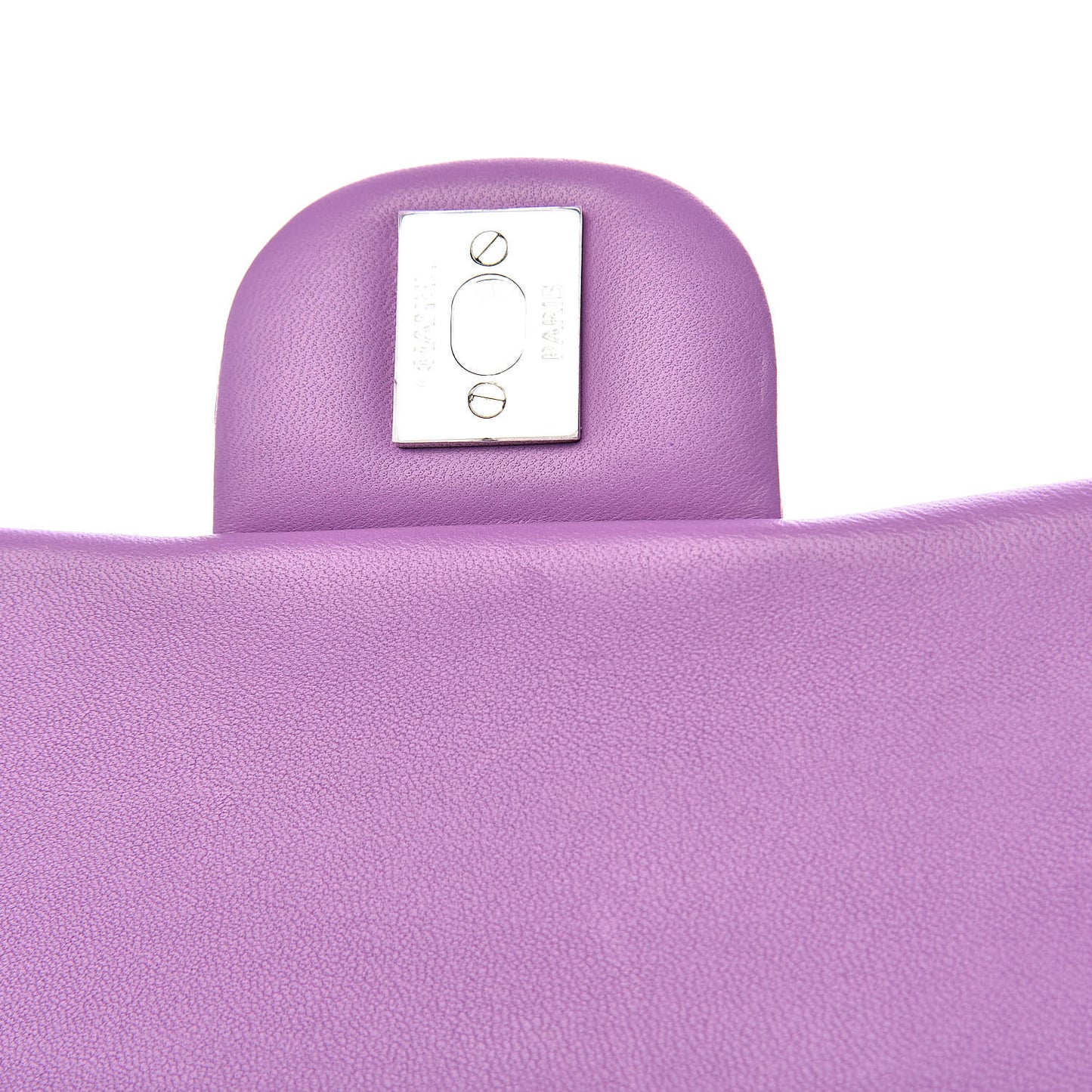 Lambskin Quilted Mini Square Flap Purple