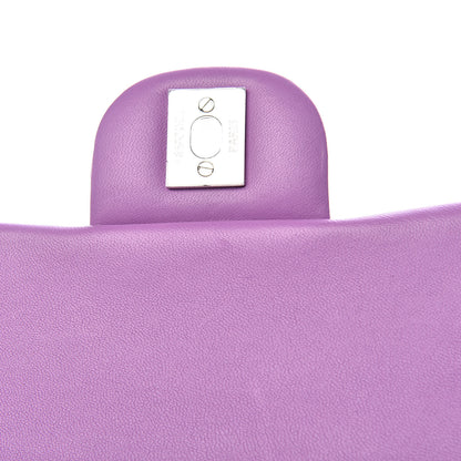 Chanel Lambskin Quilted Mini Square Flap Purple 9 of 13