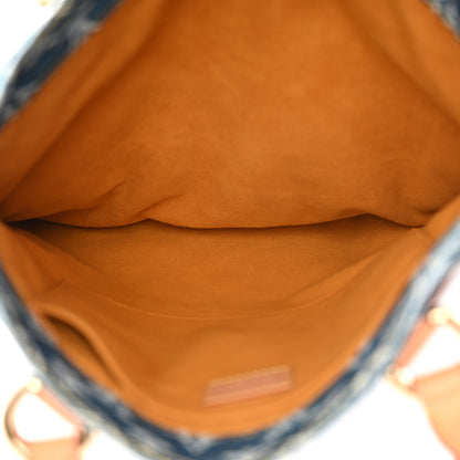 Louis Vuitton Monogram Denim Sac Plat Blue 5 of 10