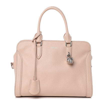 Alexander McQueen Pebbled Calfskin Small Skull Padlock Zip Around Tote Teint 1 of 12
