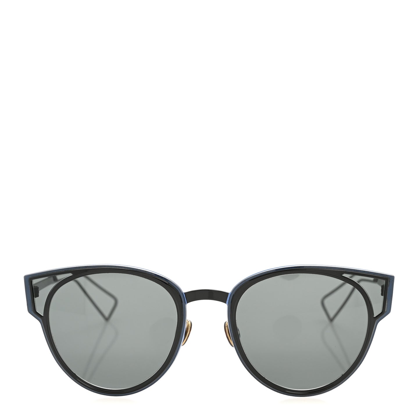 Sculpt Cat Eye Sunglasses Black Blue
