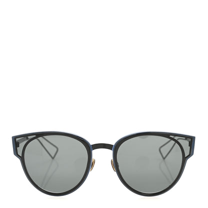 Christian Dior Sculpt Cat Eye Sunglasses Black Blue 2 of 9