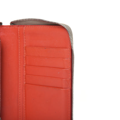 Celine Drummed Calfskin Zip Around Organizer Wallet Dune 12 of 20