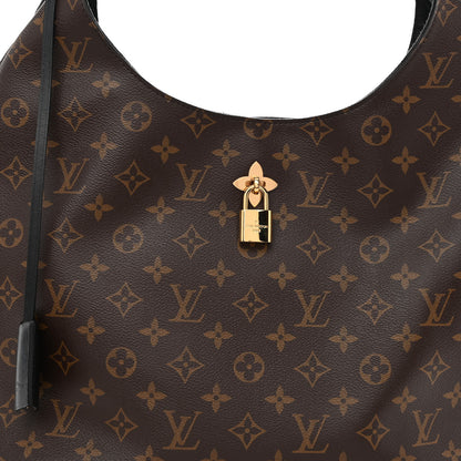 Louis Vuitton Monogram Flower Hobo Black 7 of 9