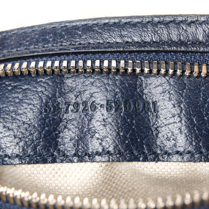 Gucci GG Supreme Monogram Textured Dollar Calfskin Web Small Ophidia Messenger Bag Beige Blue 7 of 11