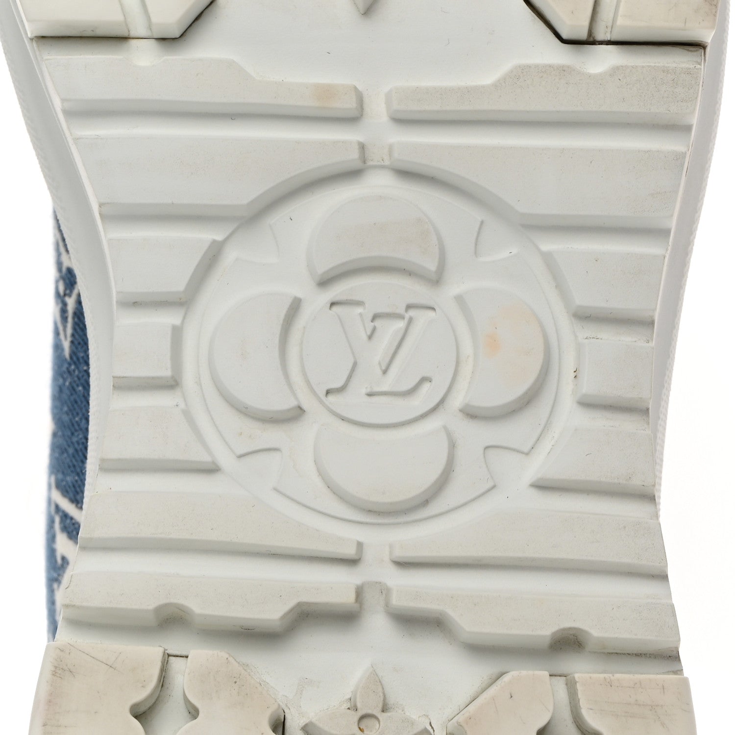 Louis Vuitton Denim Monogram Squad Sneakers 39 Marine 7 of 10