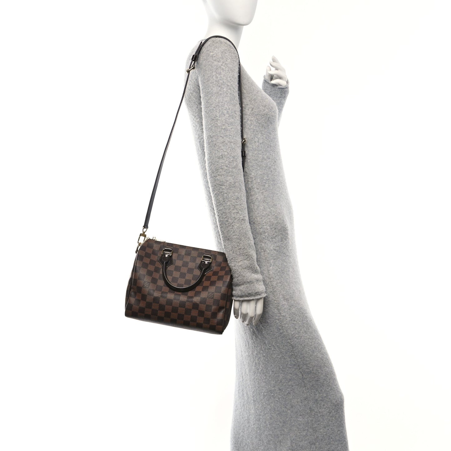 Damier Ebene Speedy Bandouliere 25