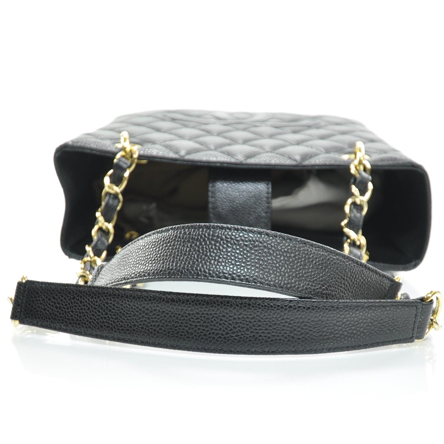 Chanel Caviar Petit Shopping Tote PST Black 5 of 9