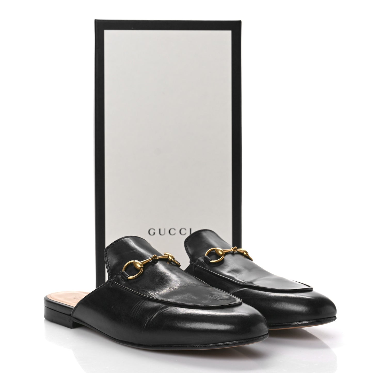 Calfskin Womens Princetown Slippers 40 Black