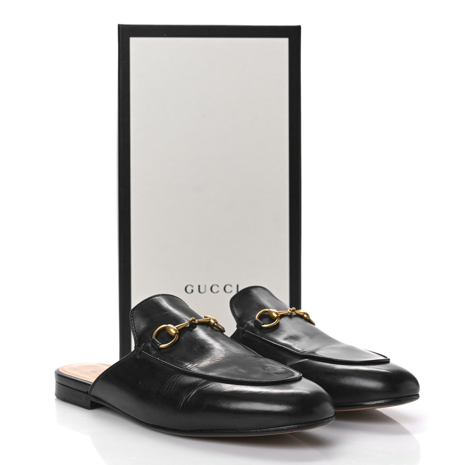 Gucci Calfskin Womens Princetown Slippers 40 Black 11 of 11
