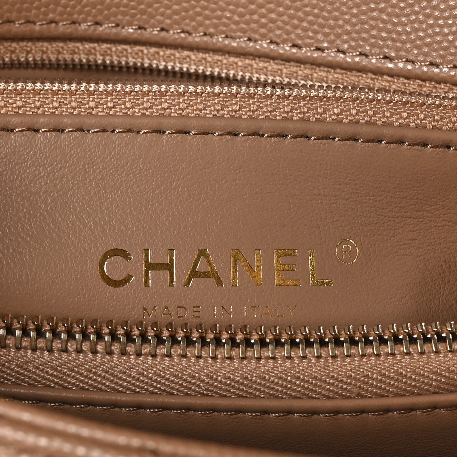 Chanel Caviar Quilted Small Coco Handle Flap Beige 6 of 10