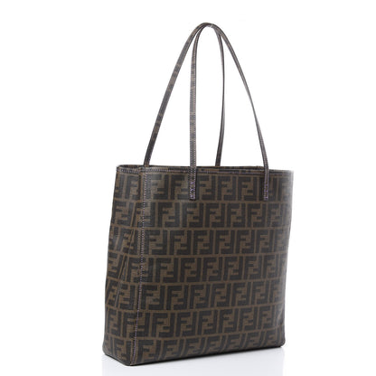 Fendi Zucca Spalmati Shopping Tote Tobacco Viola 3 of 10