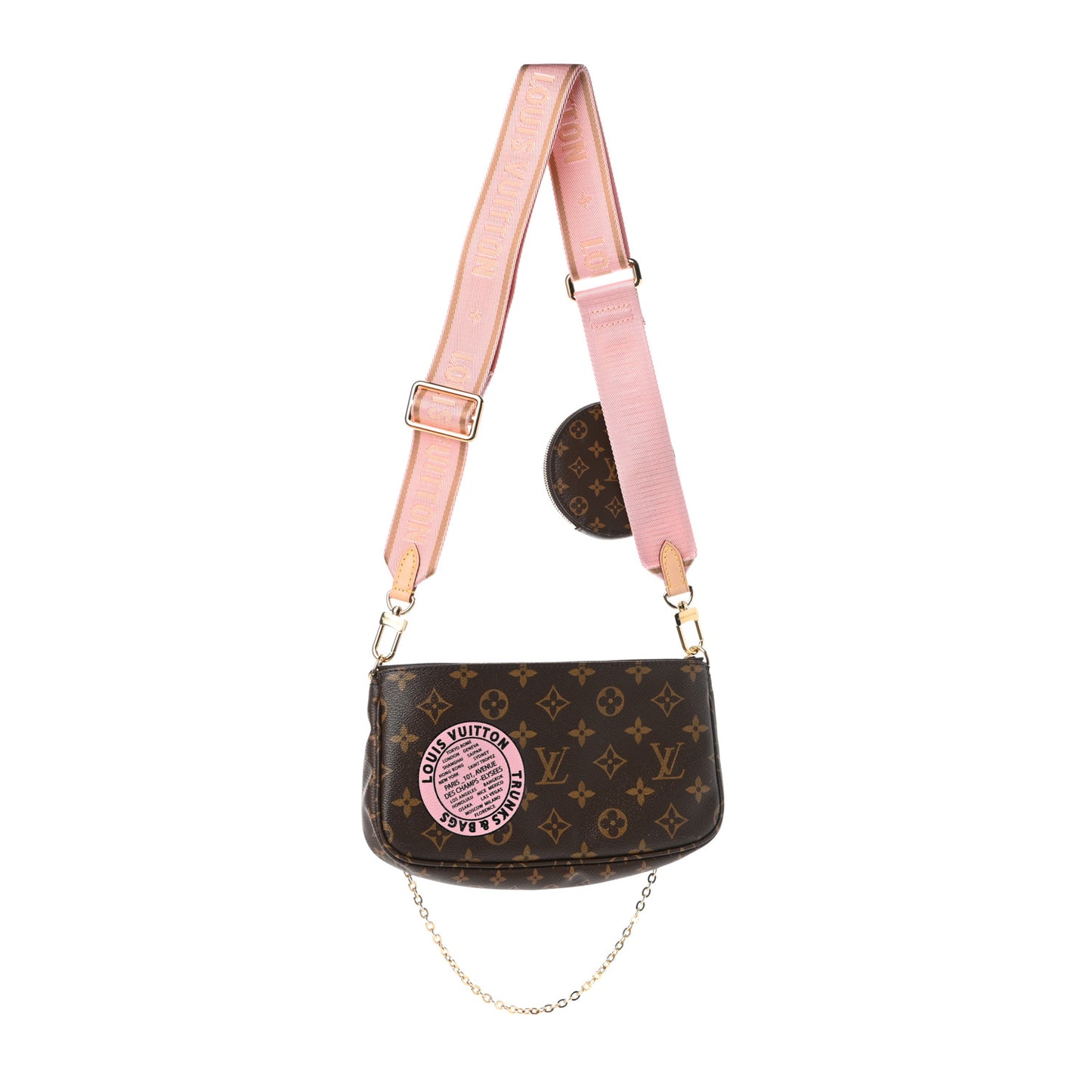 Monogram My LV World Tour Multi Pochette Accessories Rose Clair