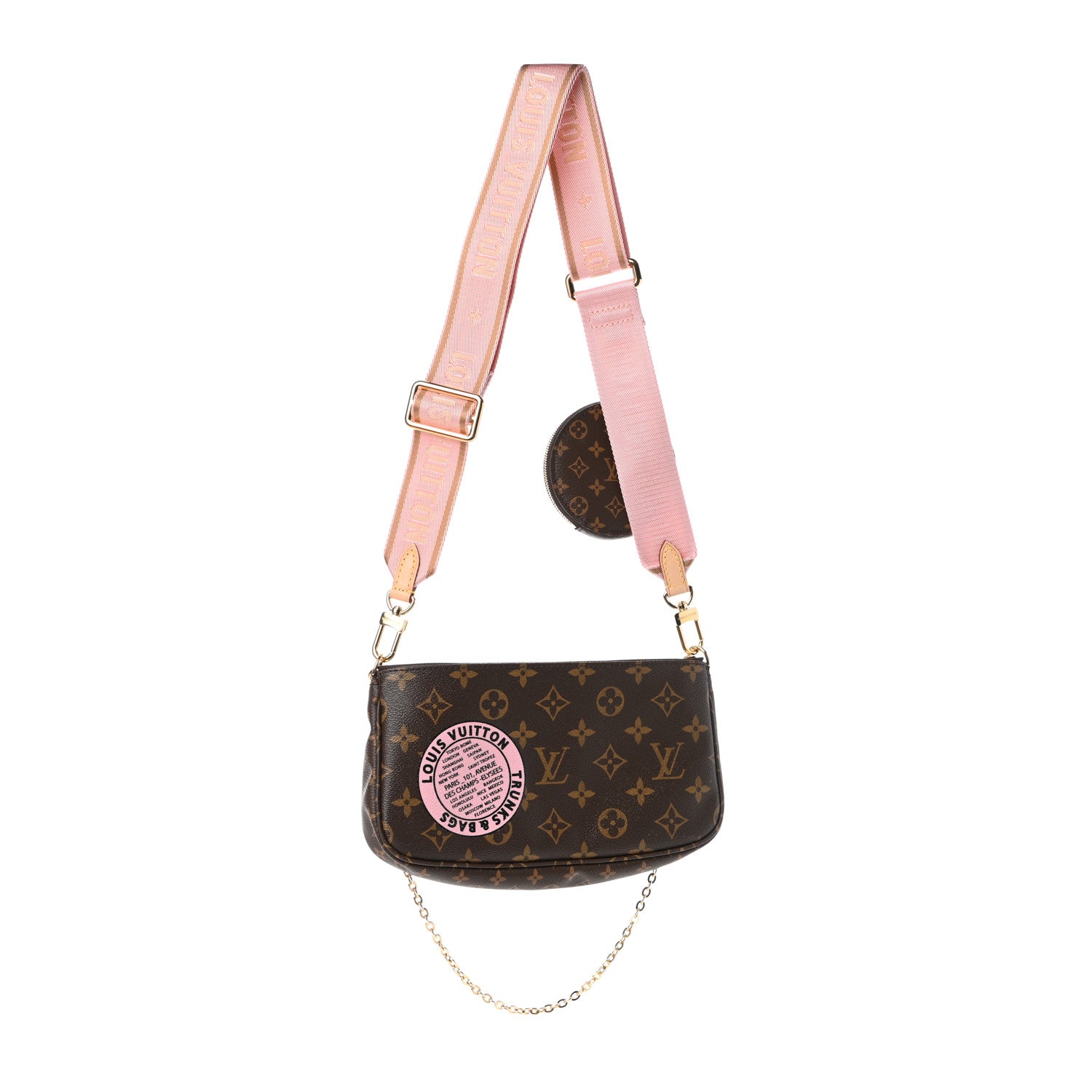 Louis Vuitton Monogram My LV World Tour Multi Pochette Accessories Rose Clair 3 of 9