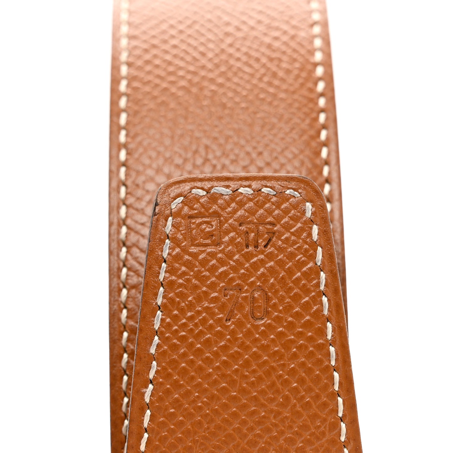 Swift Courchevel 24mm Belt Strap 70 Black Gold