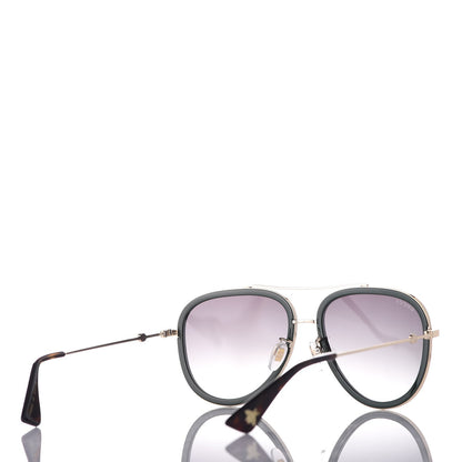 Gucci Web Aviator Sunglasses GG0062S Green Red 4 of 8