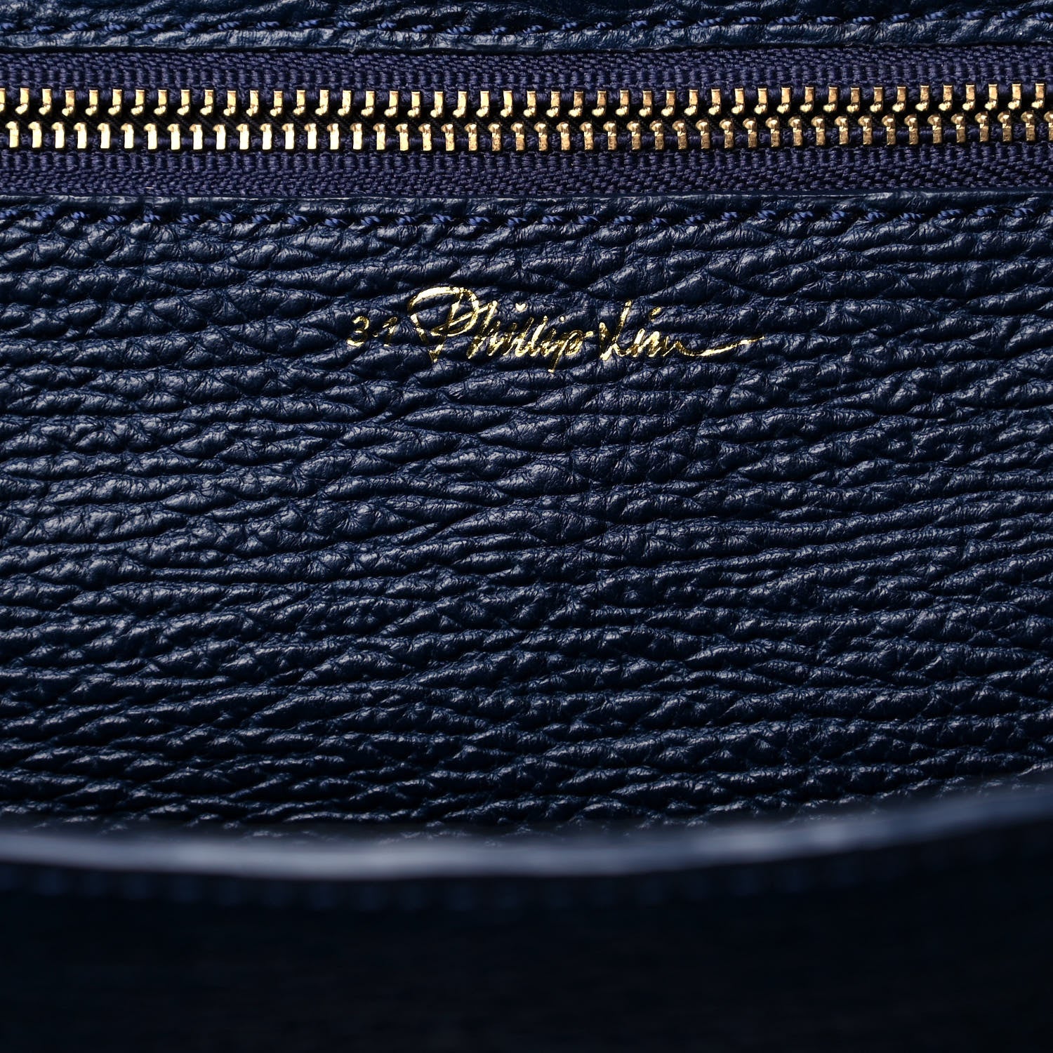 3.1 Phillip Lim Textured Calfskin Large Pashli Satchel Ink 5 of 11