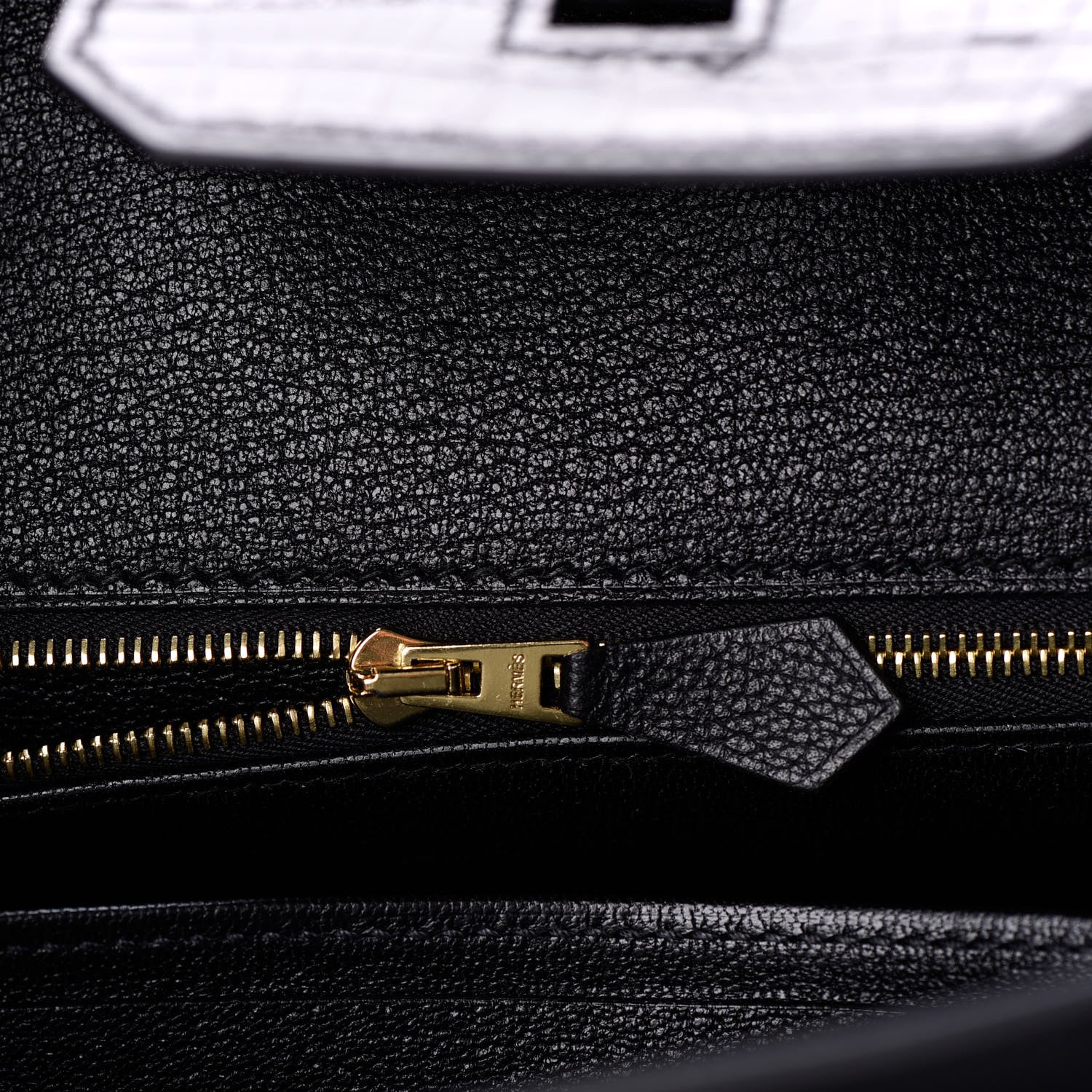 Hermes Taurillon Novillo Shiny Niloticus Crocodile Birkin Touch 30 Black 19 of 32