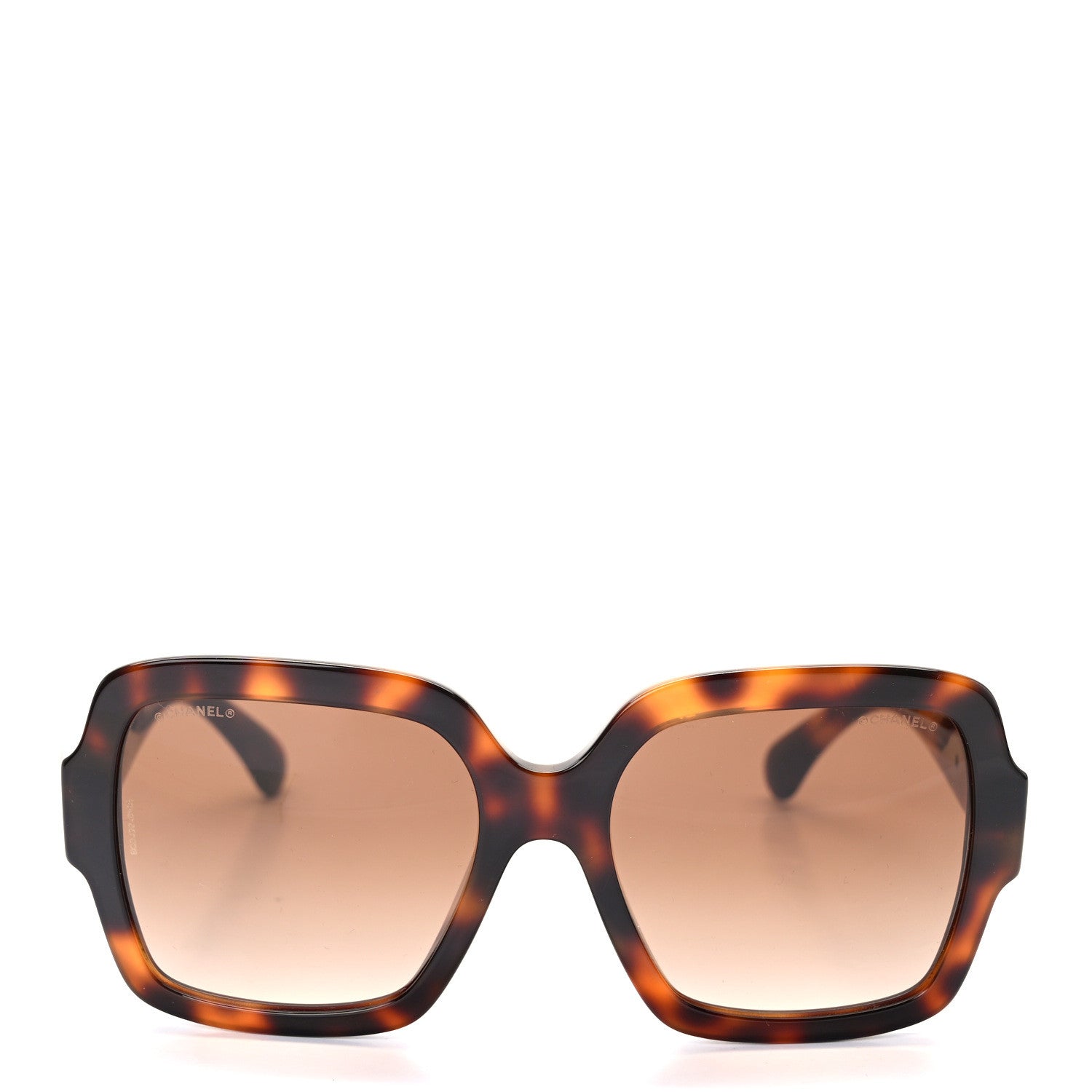 Chanel Acetate Charms Pearl Square Sunglasses 5479-A Tortoise 2 of 7