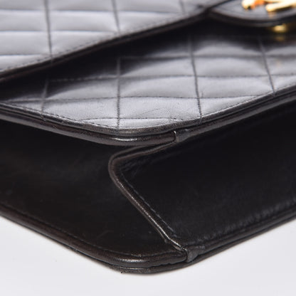 Chanel Lambskin Quilted Medium Single Flap Black 13 of 16