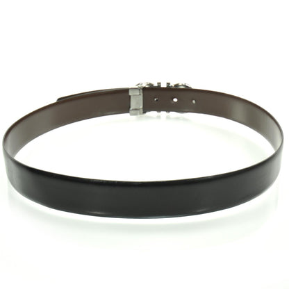 FASHIONPHILE SALVATOREFERRAGAMOLeatherGanciniReversibleBelt95Black 3 of 5