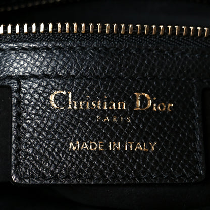 Christian Dior Grained Calfskin Saddle Bag Black 6 of 11