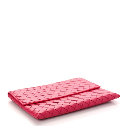 Bottega Veneta Nappa Intrecciato Flap Pouch Cranberry 4 of 7