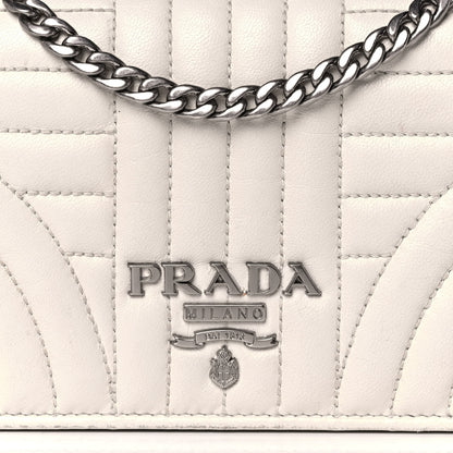 Prada Soft Calfskin Impunture Diagramme Chain Wallet 7 of 11
