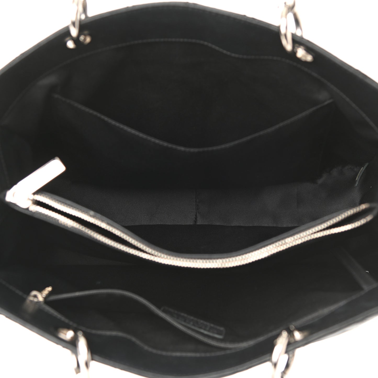 Caviar Quilted Grand Shopping Tote GST Black