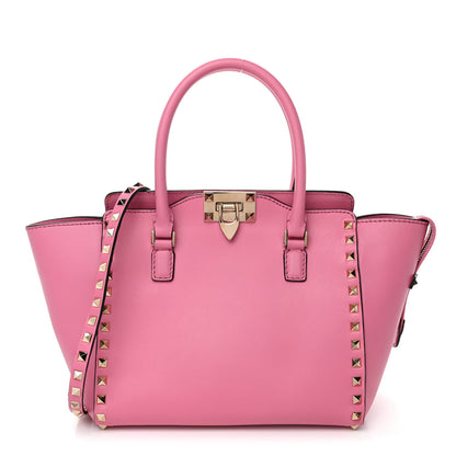 Valentino Garavani Vitello Small Rockstud Double Handle Tote Ninphea 1 of 4