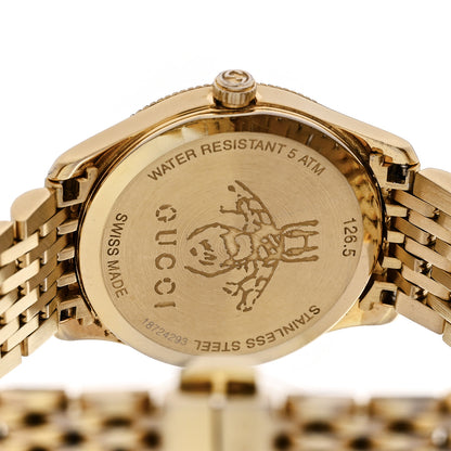 Gucci Stainless Steel 29mm G-Timeless Bee Quartz Watch Gold 4 of 5