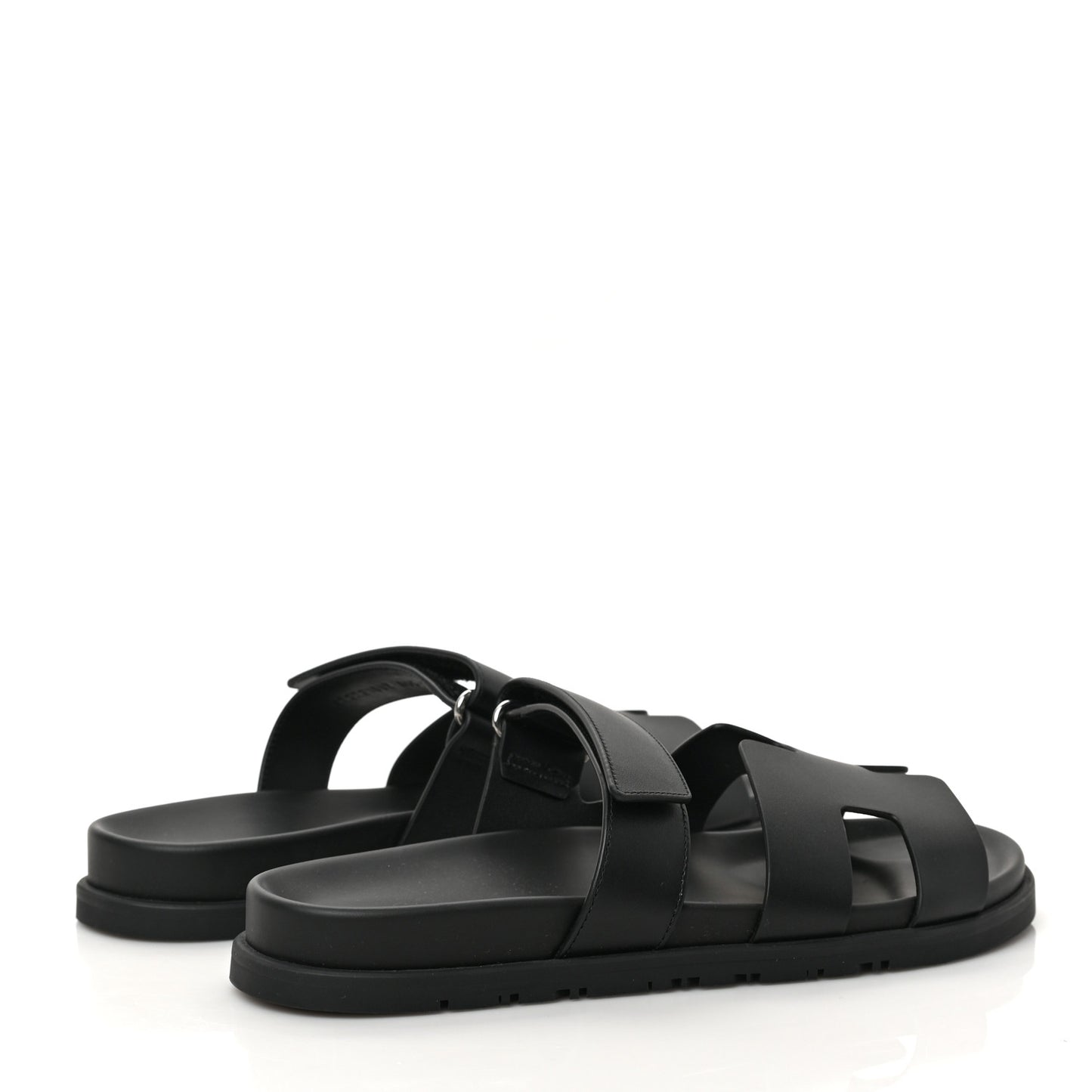 Calfskin Womens Chypre Sandals 40.5 Black