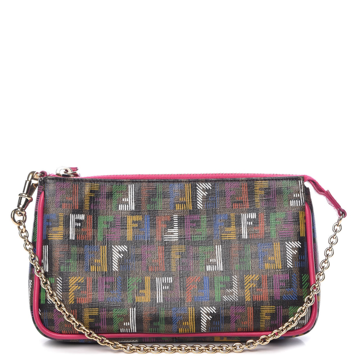 Zucchino Spalmati FF Multicolor Pochette Tobacco Multicolor Fuchsia
