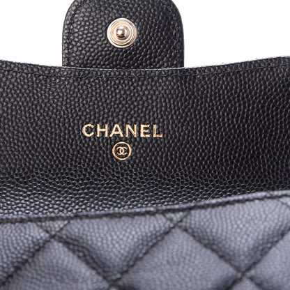 Chanel Caviar Quilted Flap Card Holder Wallet Black 6 of 9
