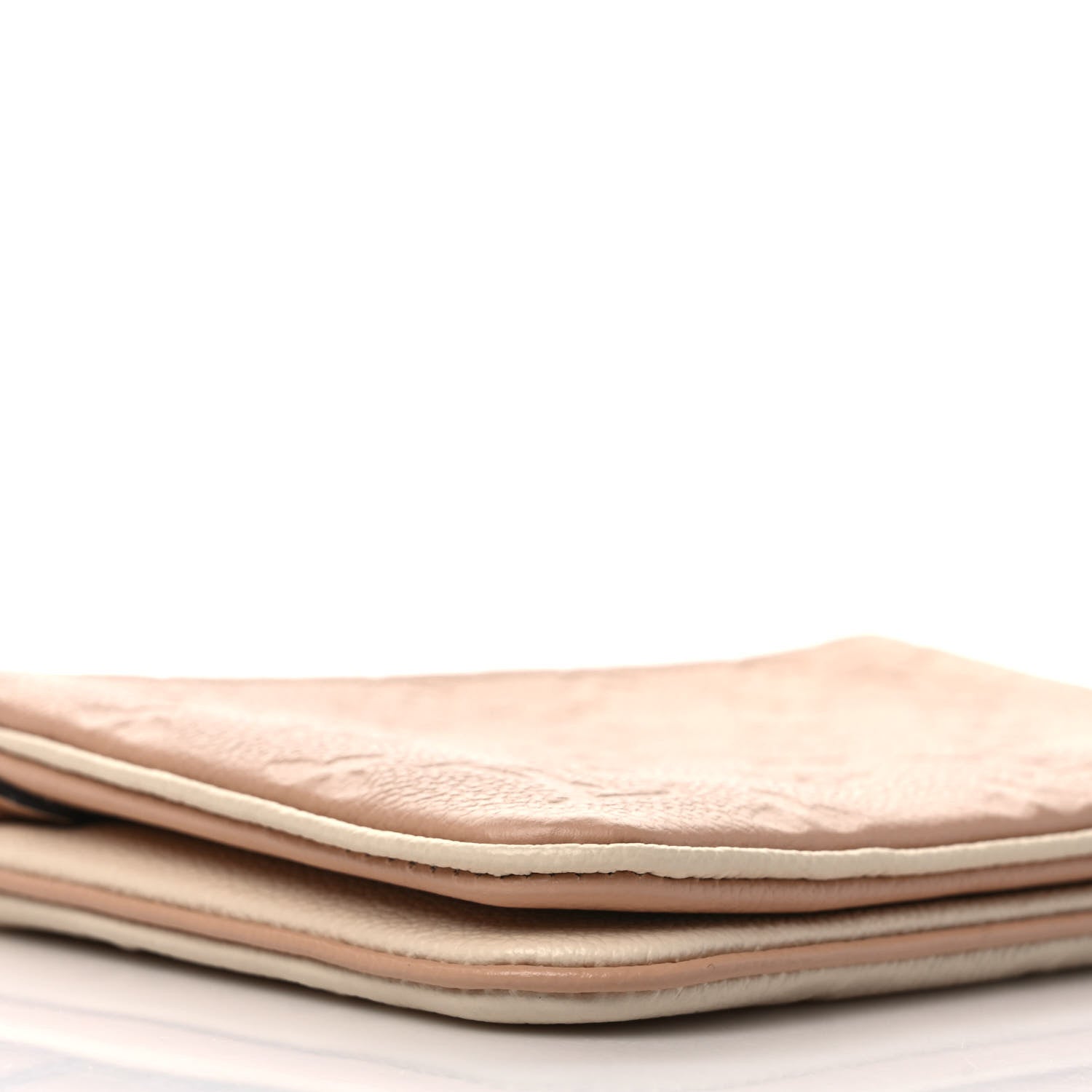 Louis Vuitton Empreinte Double Zip Pochette Beige Rose Creme 7 of 8