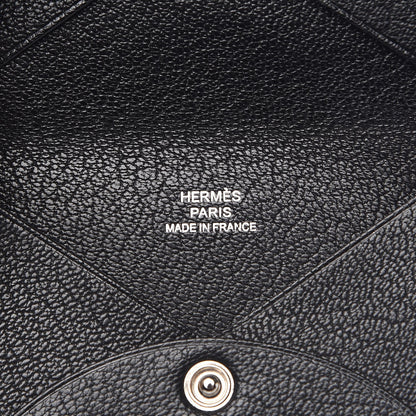 Hermes Chevre Mysore Calvi Card Case Black 6 of 6