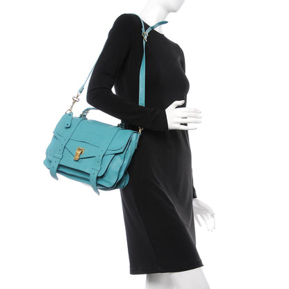 Proenza Schouler Lambskin Medium PS1 Satchel Lagoon 2 of 8