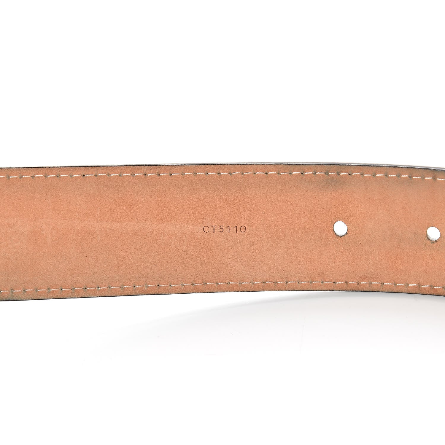 Louis Vuitton Monogram LV Cut Belt 85 34 6 of 11