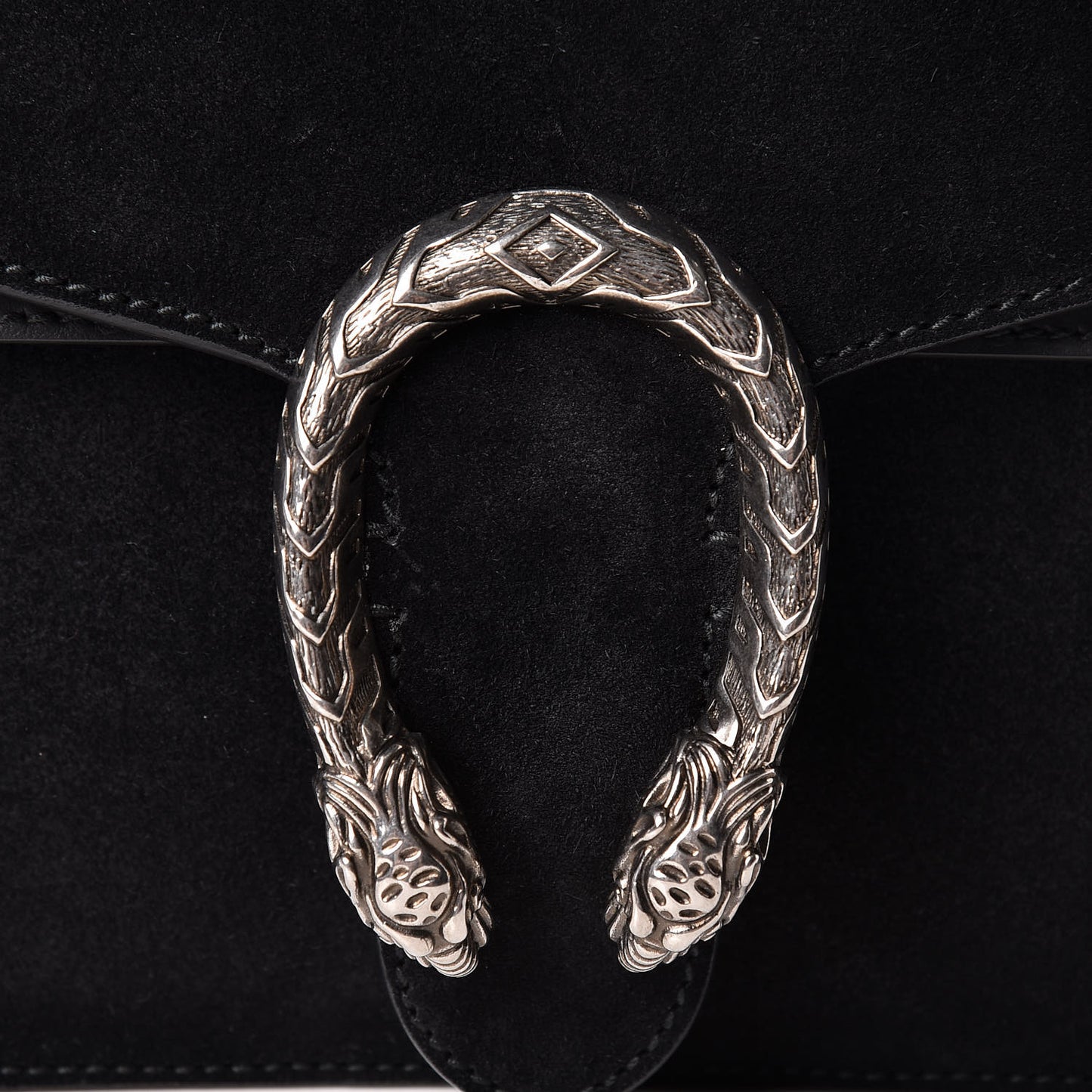 Suede Small Dionysus Shoulder Bag Black