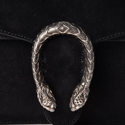 Gucci Suede Small Dionysus Shoulder Bag Black 8 of 11