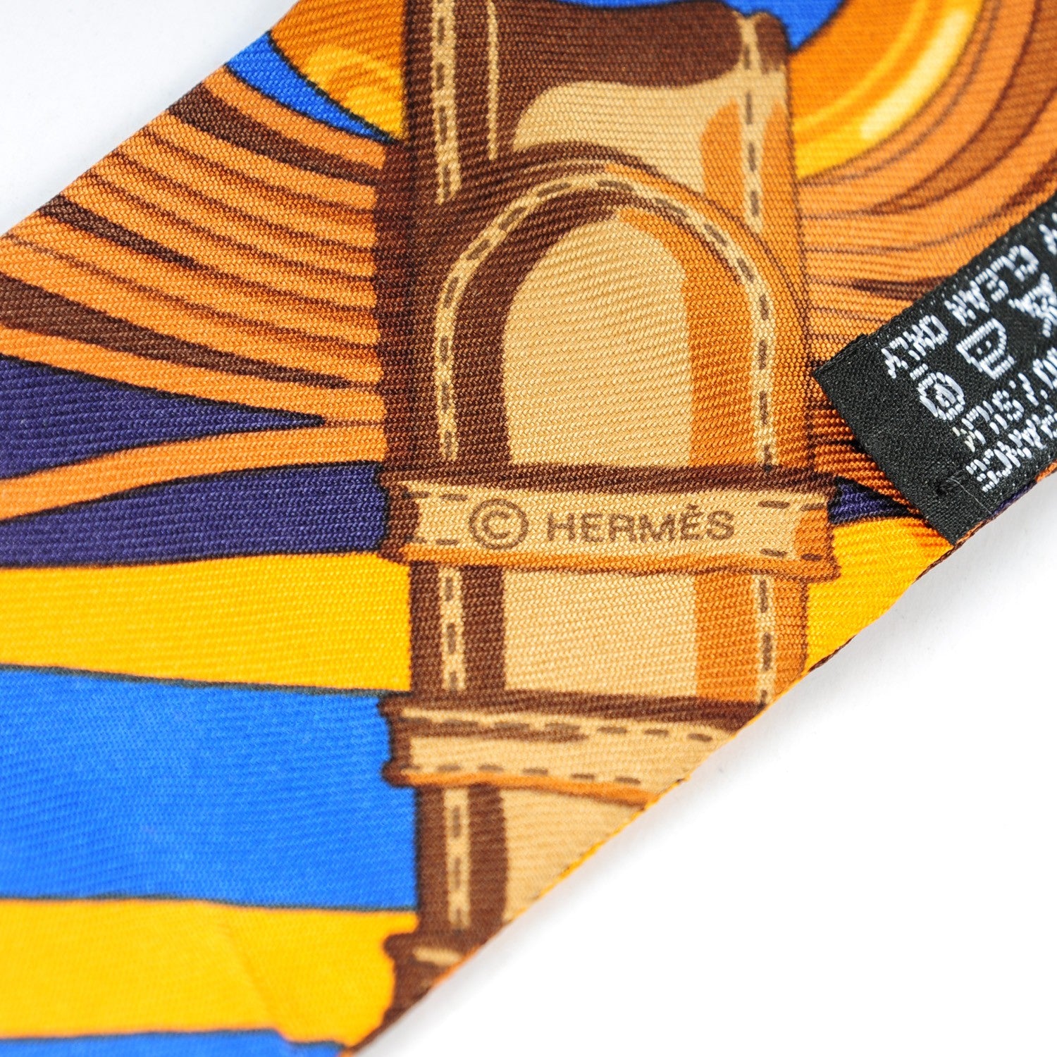Hermes Silk Coaching Twilly 4 of 5