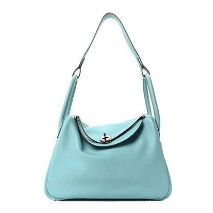 Hermes Taurillon Clemence Lindy 30 Bleu Atoll 1 of 10